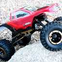 Redcat Racing Everest 10 1/10 Scale Electric RC Rock Crawler, 4WD Shaft Driven RC Truck with Waterproof Electronics, Aluminum Chassis, Beadlock Tires, 2.4GHz RTR with Battery & Charger- Red and Black