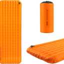 FLEXTAILGEAR Ultralight Backpacking Sleeping Pad with 5.6 R-Value, Insulated Camping Pad, 4 in Thick 77 in Long Inflatable Sleeping Mat, 19.6 oz Lightweight Compact Pad for Backpacking & Hiking