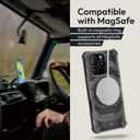 Oakshield Protective Case Compatible with iPhone 16 Pro Cover - Shockproof Smartphone Cases Compatible with MagSafe - Grey