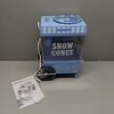 Nostalgia Snow Cone Shaved Ice Machine - Retro Table-Top Slushie Machine Makes 20 ICY Treats - Includes 2 Reusable Plastic Cups & Ice Scoop - Vintage Blue