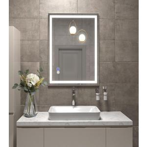 Beelux 16''x24'' Bathroom Mirror Lights, Wall-Mounted Lighted Vanity Mirror 3 Color Front Lights,Anti-Fog, Smart Touch, Memory Function, Stepless Dimmable,ETL Listed