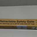 Cumbor 55" Wide Retractable Baby Gates for Doorways, Mom's Choice Award - Mesh Dog Gate for The House, One-Hand Opening Child Toddler Gates for Stairs, Pet Puppy Fence Indoor & Outdoor, Gray (55" Wide)