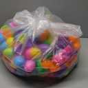 The Dreidel Company Fillable Easter Eggs 50-Pack with Hinge Bulk Colorful Bright Plastic Easter Eggs, Perfect for Easter Egg Hunt, Suprise Egg, Easter Hunt, 2.25" Assorted Colors (50-Pack)
