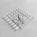 Starlink Cable Routing Kit, Starlink Cable Installation Kit, Starlink Mounting Accessories,2* Grommets, 1" Spade Drill Bit, 5/16" Drill Bit, 15 Wall Clamps (Cable Installation Kit (White)