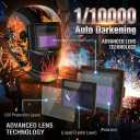 Welding Helmet Auto Darkening - True Color Wide View Welding Shield - 0.1ms Response Time- Optical Grade 1/1/1/1 - Adjustable Wide Shade for SMAW, MIG, TIG, GTAW-Lightweight for Extended Wear
