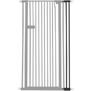 Lumizone Extra Tall Cat Gate Extension Kit 55.12" High Pressure Mounted 4.13" Extra Wide 1.37" Gap No Drilling Tall Pet Gate for Dogs (Black, 55.12" H x 4.13" W, Extension)