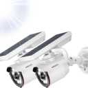 OOSSXX Wire Free Solar Motion Light Outdoor Motion Sensor Solar Powered Wireless Brightest Floodlights Spot Lighting Waterproof Spotlight Home Security LED Lights Activated Detector 2 Pack