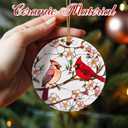 2 x Christmas Ornaments, Cardinal Ornament, Christmas Tree Ornaments, Xmas Decorations, Holiday Decorations, Gifts for Bird Lovers, Cardinal Gift, Holiday Party Gifts, and Xmas Gift Ideas
