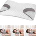 CPAP Pillow for Side Sleeping, Memory Foam Pillow Relief Neck Pain, Cervical Neck Pillow for All CPAP Masks Users to Reduce Air Leaks & Masks Pressure, Neck Support Pillows for Sleeping