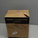 2 Pack 2.7 Gal Bathroom Trash Can with Lid, Automatic Trash Can Small Smart Garbage Can Touchless, Slim Motion Sensor Waterproof Plastic Trash Bins for Bedroom Office Kitchen Toilet Black