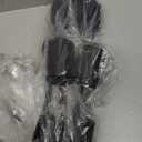 Plug in Track Lighting LED, Track Lighting Fixtures Ceiling, Black 4-Light Kitchen Light Kit, Plug in Wall Light with 14.8ft Power Cord, Rotatable Ceiling Spotlight for Bedroom(GU10 Socket, NO Bulb)