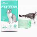 Paw Inspired Cat Pads, Generic Refills for Tidy Cats Breeze Litter Box System, Disposable Kitty Litter Liners, Super Absorbent Pee Pads, 16.9 x 11.4 Inch (Original/Unscented, 20 Count)