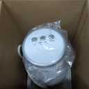 Comfort Zone 12-Inch Oscillating Desktop Tower Fan  Ultra-Slim Bladeless Design with 2 Speeds, Electronic Touch Controls & Carry Handle  Quiet Portable Personal Fan for Bedroom, Dorm, or Office (White)