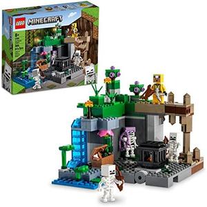 LEGO Minecraft The Skeleton Dungeon Building Toys Set - Minecraft Toys for Boys & Girls, Ages 8+ - Toys for Kids W/Option to Build 3 Biomes - 21189