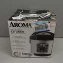 AROMA Digital Rice Cooker, 4-Cup (Uncooked) / 8-Cup (Cooked), Steamer, Grain Cooker, Multicooker, 2 Qt, Stainless Steel Exterior, ARC-914SBD