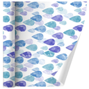 GRAPHICS & MORE Watercolor Raindrops Pattern Gift Wrap Wrapping Paper Rolls