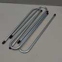 Rebar-Stakes-12-Inch, Ground Stakes Heavy Duty U-Hook Galvanized Anti-Rust Ground Anchors for Camping Tent Trampoline Accessories Dog Fence Chicken Coop Deer Fence 4pcs