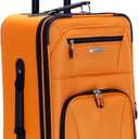 Rockland Pasadena Expandable Spinner Carry-on 19", Orange