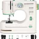 Mini Dual-Speed SewingMachine Double Needle & Double Thread16 Stitch Modes Beginner-FriendlyHousehold Sewing Machine | ldeal forAdults & Beginners