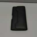 Leather Phone Holster with Strong Metal Belt Clip and Card Holder Compatible with iPhone 16/15/14/13/12 Pro Max, Galaxy S25/S24/S23/S22/S21/S20 Plus and FE for Everyday Protection, L-Black