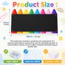 MotiMind Giant Outdoor Chalkboard for Kids, Large Crayon Wall Art | 31.5x16.9 In, Art Easel, Moisture-proof Surface, MDF, Easy Wipe, Wall Mounted, Back to School Decor, Classroom, Garden & Yard