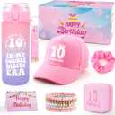 Gifts for 10 Year Old Girl, 10Year Old Girl Birthday Gifts 10th Double Digits Birthday Gift for Girls Ideas for Daughter Niece Sister Cool Things for 10 Year Old Girls Water Bottle and Baseball Cap