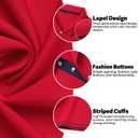 Golf Polo Shirts for Men Short Sleeve Quick Dry Performance Moisture Wicking (Red, S)