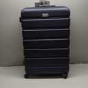 Coolife Luggage 3 Piece Set Suitcase Spinner Hardshell Lightweight TSA Lock (20in, 24in, 28in, Navy)