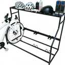 3 Bike Floor Stand, Heavy Duty Bicycle Storage Rack for Garage, Freestanding Bike Parking Station for Road Mountain Bike, Space Saving Indoor Organizer