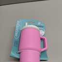 Infantino My 1st Tumbler, Silicone Sippy Cup with Straw & Handle, Spill-Resistant Baby Cup for On-the-Go, BPA-Free Transition Bottle, Cotton Candy (9 Ounces)