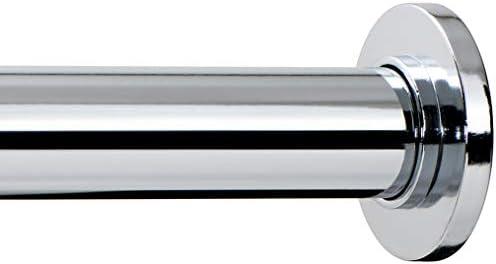 Ivilon Tension Curtain Rod - Spring Tension Rod for Windows or Shower, 24 to 36 Inch. Chrome