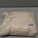 LuxClub 4 PC Full Size Sheet Set Deep Pockets 18" Wrinkle Free Cooling Sheets Machine Washable Hotel Bedding Silky Soft - Cream Full