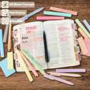Bible Study Supplies Journaling Kit - Bible Highlighters and Pens No Bleed Tabs Pencil Case Sticky Notes Washi Tapes Cross Paper Clips, Christian Gifts for Women Men Teen Adult Beginner - Blue
