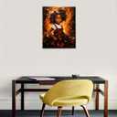 Tucocoo Black Baby Girl Paint by Number for Adults Beginner, DIY Oil Painting Kits on Canvas with Brushes and Acrylic Pigment, Chocolate Color Style Picture for Home Decor 16x20 inch (Frameless) (Artwork-17)