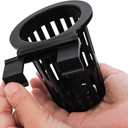 Baderke   6 Pack Aquarium Plant Holder Hanging Aquarium Planter Cup with Extension Hooks for Fish Tank Aquatic Plants Decorations