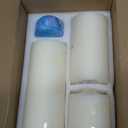 Dripless 3x4 3x6 3x8 Inch Ivory Pillar Candles, 3 Packs Unscented Long Lasting Large Different Sizes Cylinder Column Wax Candles for Home Table Decor Power Outage Emergency