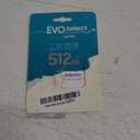 SAMSUNG EVO Select microSDMemory Card + Adapter, 512GB microSDXC, Up-to 160 MB/s, 4K UHD, UHS-I, C10, U3, V30, A2, for Mobile Phone, Smartphones, Nintendo-Switch, and Tablets (MB-ME512SA/AM)