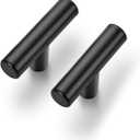 25 Pack 2 inch Cabinet Pulls Matte Black Stainless Steel Kitchen Cupboard Handles Cabinet Handles 2"Length