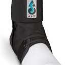 Med Spec ASO Speed Lacer  Ankle Brace for Sprained Ankle and Peroneal Tendonitis, Orthopedic Ankle Support for Men, Women, Adults, Teens and Kids, Sports Injury Recovery (Black)