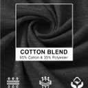 TACVASEN Men's Henley Shirts Short Sleeve Cotton Moisture Wicking T-Shirt Lightweight Casual 3 Button Tshirts (M)