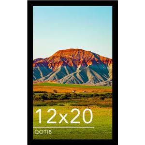 12x20 Picture Frame Black for Wall Mounting, Horizontal and Vertical Formats for Wall Hanging, Wood 12x20 Frame, Black, 1 Pack 12x20 Picture Frame Black for Wall Mounting, Horizontal and Vertical Formats for Wall Hanging, Wood 12x20 Frame, Black, 1 Pack