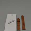 OUHENG Leather Bands Compatible with Apple Watch Band 42mm/41mm/40mm/38mm, Genuine Leather Replacement Strap for iWatch SE3 SE2 SE Series 11 10 9 8 7 6 5 4 3 2 1 (Brown/Silver)