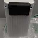 TrashAid Small Bathroom Trash Can with Lid, 1.6 Gallon Stainless Steel Slim Garbage Can with Foot Pedal, Slim Wastebasket for Bathroom, Office, White