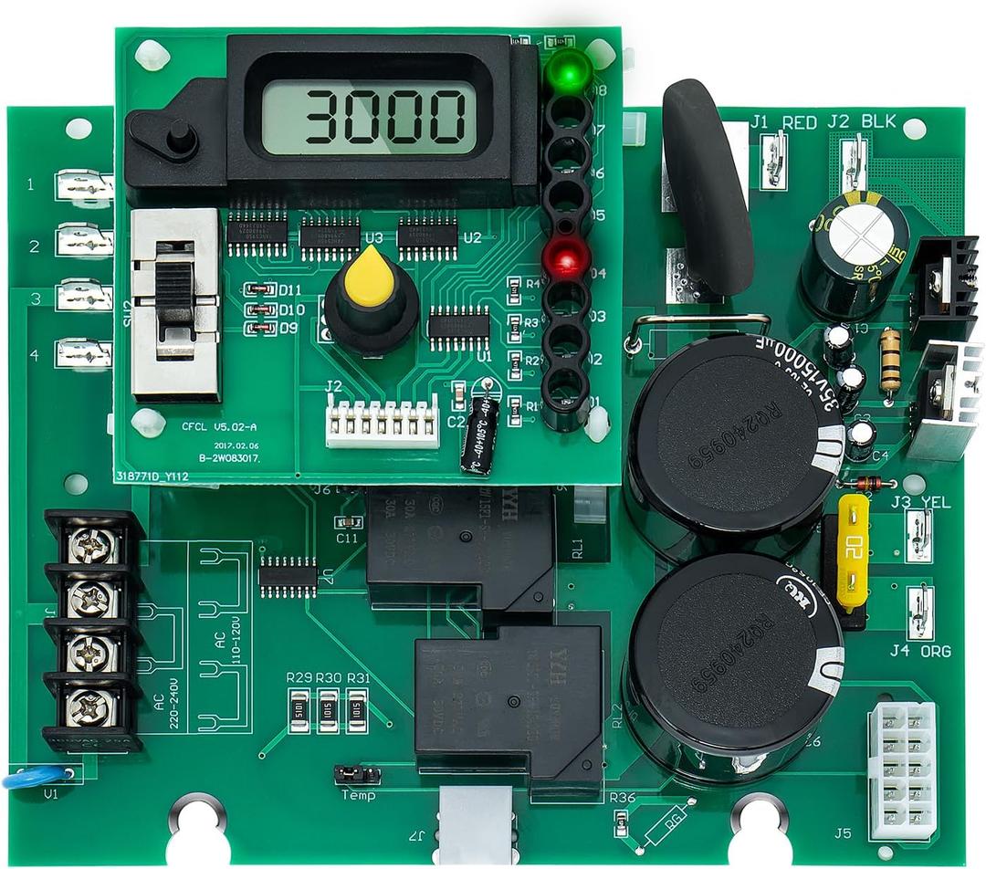 2025 New Upgraded GLX-PCB-RITE Main Circuit Board and GLX-PCB-DSP Display Board Fits Hayward Goldline Aqua Rite Saltwater Chlorinator, for Pool Chlorinators Replacement Hayward Aquarite Circuit Board