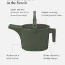 Hachiman Large Watering Can with Widened Spout | 5 L Plant Watering Can for Indoor and Outdoor Plants, Hands-Free Filling, 15" x7.2", Black