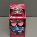 Girls Play Set! Princess Dress Up Shoes and Tiara (3 Pairs of Shoes + 1 Tiara) Role Play Collection Fashion Princess Shoe for Little Girls