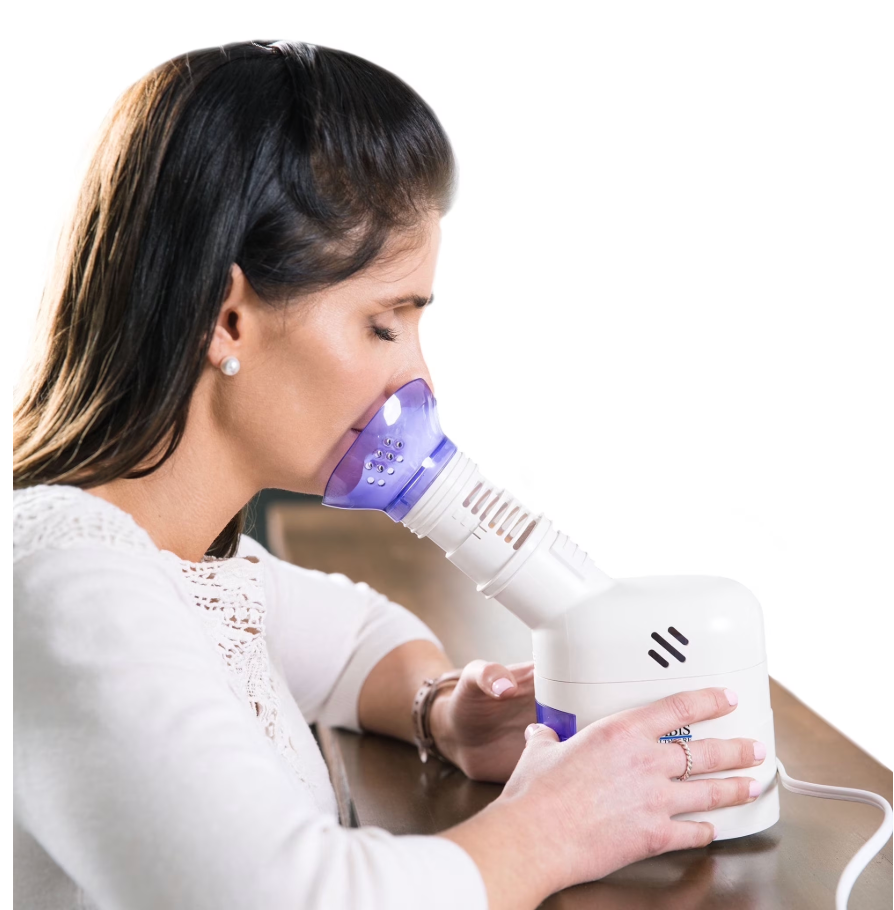 MABIS Facial Steamer, Steam Inhaler, FSA Eligible, Vaporizer or Vocal Steamer with Aromatherapy Diffuser and Soft Face Mask for Cleansing, Sinus Pressure, Congestion, Colds and Cough, 25mL