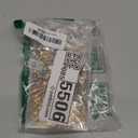 Kenning 200 Pcs Mini Crown for Crafts Crown Charms for Jewelry Making Colored Gold Silver Beads Bulk Large Hole Spacer Beads for DIY Crafts