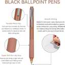 3 x Gel Pens, 0.5mm Black Ink Office Pens, Fine Tip Smooth Writer Pen with Comfortable Grip, Suitable for Students, Offices, Teachers, Nurses Notes and Journals.(10pcs)