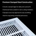 Steel Return Air Filter Grille,Return Vent Cover for Wall or Ceiling [Duct Opening Size] Removable Face/Door for 1 Inch Filters (24"W x 14"H Duct Opening)